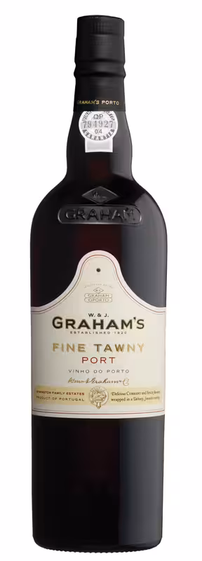 Láhev Graham’s Fine Tawny Port s krémovou etiketou