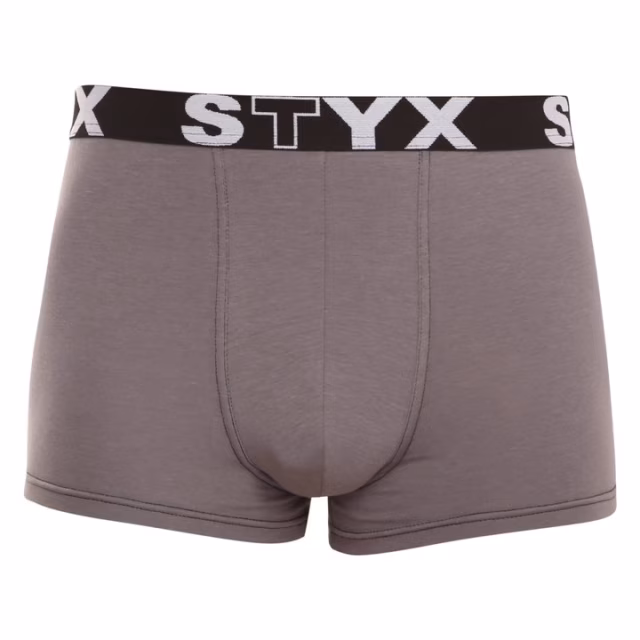 Styx: Pánské jednobarevné boxerky se sportovní gumou