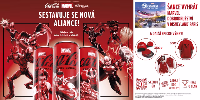 Vydejte se s limitovanou edicí Coca-Cola a Marvel do Disneylandu v Paříži!