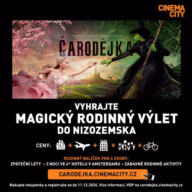 Magická premiéra filmu Čarodějka a soutěž o nezapomenutelný zájezd pro  celou rodinu