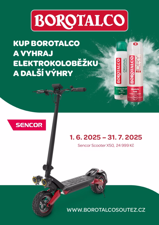 Zapojte se do soutěže se značkou Borotalco a vyhrajte skvělé ceny s vaším  oblíbeným deodorantem!