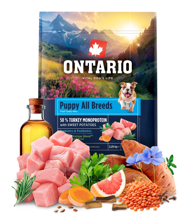 Soutěž o 5 pytlů Ontario monoprotein pro psy